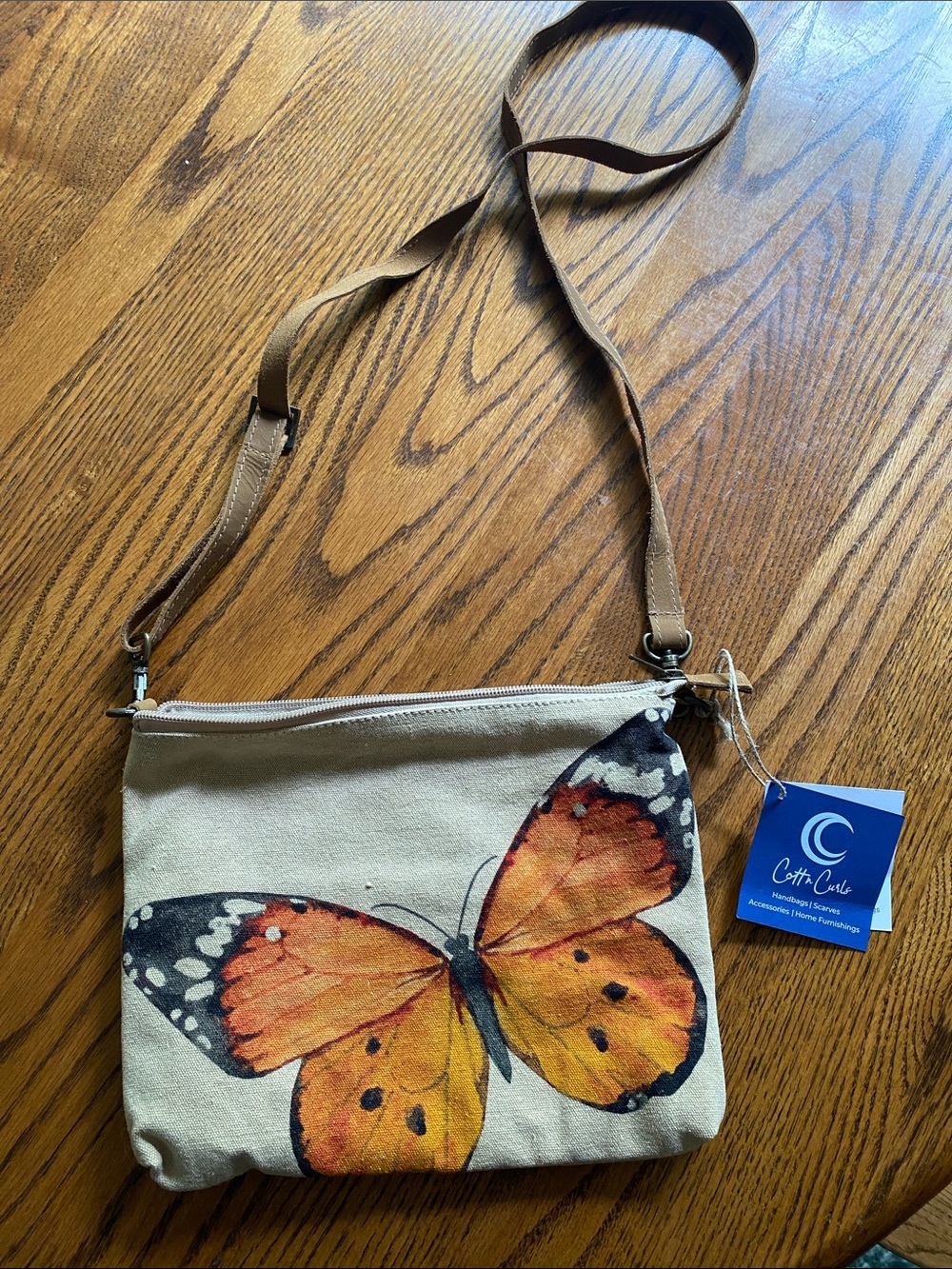 Cotton curls butterfly sling